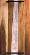Pearl White Resin & Acacia Wood Serving Tray with Handles – 16x9" Charcuterie Board for Food, Decor & Entertaining