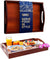 Bamboo Serving Tray – Elegant Brown Ottoman Tray for Serving, Organizing & Home Decor