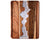 Modern 12x16 Pearl White Resin & Acacia Wood Serving Tray – Stylish Tray for Food, Breakfast in Bed, Coffee Table, Décor & More