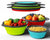 Collapsible Silicone Strainer Set (3-Pack) – Space-Saving Colanders for Pasta, Veggies, Fruits & More – Ideal for Home, Camping & RV Use by Comfify