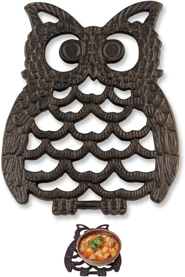 Cast Iron Owl Trivet