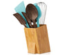 Modern Bamboo Utensil Holder for Kitchen Counter – Large Upright Utensil Crock & Organizer by Comfify