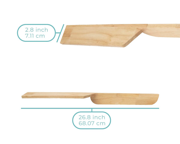 Large Bamboo Butter Dish with Lid – Food-Grade Bamboo Butter Keeper, Holds Up to 4oz – Perfect for Storage & Serving