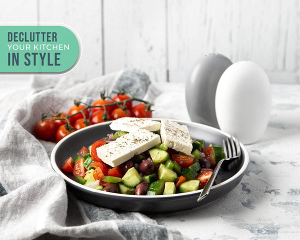 Modern Salt & Pepper Shakers Made of, Chip-free Ceramic – lifestyle in kitchen – Comfify