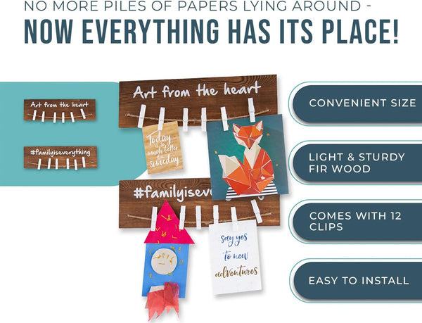 Wall Mount Kids Art Display Rack