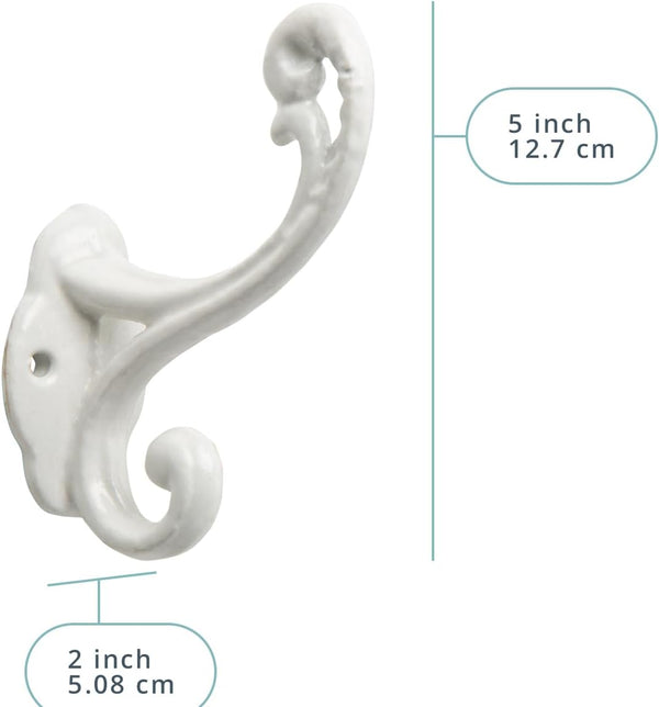Shabby Chic Wall Mounted Hooks – Set of 4