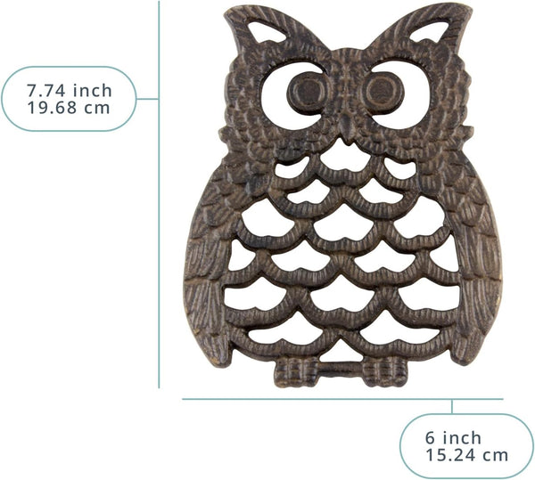 Cast Iron Owl Trivet