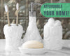 Designer - 4 Piece Bathroom Accessories Set - Ocean Waves Design