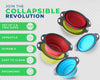 Collapsible Silicone Strainer Set (3-Pack) – Space-Saving Colanders for Pasta, Veggies, Fruits & More – Ideal for Home, Camping & RV Use by Comfify