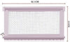 Rustic Wall-Mounted Jewelry Organizer – Pink Wooden Holder with Shelf, Bracelet Rod & 16 Hooks for Earrings & Necklaces