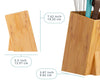 Modern Bamboo Utensil Holder for Kitchen Counter – Large Upright Utensil Crock & Organizer by Comfify