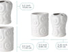 Designer - 4 Piece Bathroom Accessories Set - Ocean Waves Design