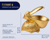 Golden Pelican Decorative Bowl – Elegant Sculpture Dish for Snacks, Keys, Candy & Jewelry
