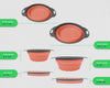 Colander Set - 2 Collapsible Colanders (Strainers) Set