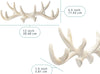 Vintage Cast Iron Deer Antlers Wall Hooks
