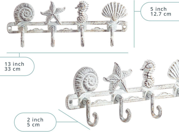 Vintage Seashell Coat Hook Hanger by Comfify