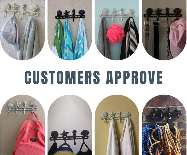 Vintage Seashell Coat Hook Hanger by Comfify