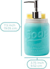 Mason Jar Kitchen Soap Dispenser & Sponge Holder
