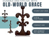 Fleur De Lis Cast Iron Door Stop – lifestyle in entryway – Comfify