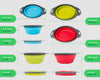 Collapsible Silicone Strainer Set (3-Pack) – Space-Saving Colanders for Pasta, Veggies, Fruits & More – Ideal for Home, Camping & RV Use by Comfify