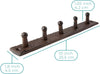 Key Rack - Rustic Brown