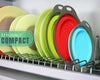 Collapsible Silicone Strainer Set (3-Pack) – Space-Saving Colanders for Pasta, Veggies, Fruits & More – Ideal for Home, Camping & RV Use by Comfify