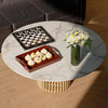 Bamboo Serving Tray – Elegant Brown Ottoman Tray for Serving, Organizing & Home Decor