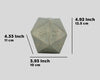 Verdigris Cast Iron D20 Dice – Large, Heavy 20-Sided Metal Die for DND & RPG | Gift-Ready Display, Paperweight & Collector’s Relic
