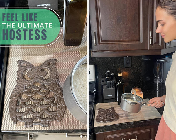 Cast Iron Owl Trivet