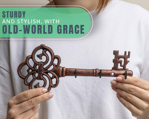 Vintage, Cast Iron Key Holder for Wall