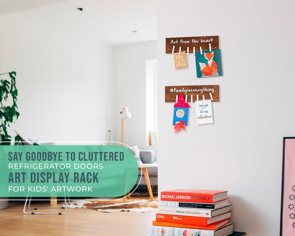 Wall Mount Kids Art Display Rack