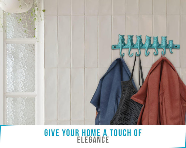 7 Cats Cast Iron Wall Hanger