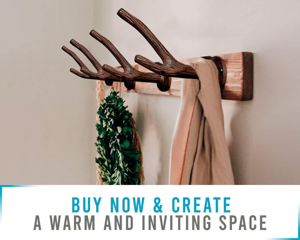 Cast Iron Branch Wall Hook - Wall Rack - Wall Mounted Coat Hook