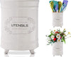 Shabby Chic, French-style Ceramic Utensil Holder