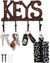 Key Holder for Wall - Decorative Farmhouse Rustic Wall Mount Key Organizer with 4 Hooks - Vintage Cast Iron Key Rack with Screws and Anchors – 6x8 - Copper with Black – front view – Comfify