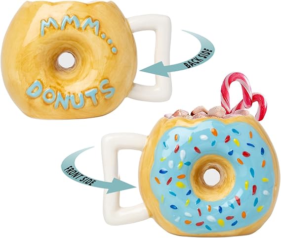 Ceramic Donut Mug- 14oz