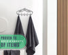 Cast Iron Wall Hanger – Rustic Design with 5 Hooks – back view – Comfify