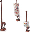 Vintage Giraffe Paper Towel & Toilet Paper Holder – Whimsical Antique Animal Roll Dispenser for Kitchen & Bathroom Decor
