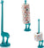 Giraffe Paper Towel Holder for Kitchen or Decorative Toilet Paper Stand for Bathroom - Unique Antique, Vintage, Whimsical Animal Design Roll Dispenser for Home Decor - Rustic Blue – front view – Comfify