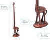 Vintage Giraffe Paper Towel & Toilet Paper Holder – Whimsical Antique Animal Roll Dispenser for Kitchen & Bathroom Decor