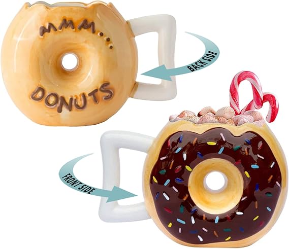 Ceramic Donut Mug- 14oz