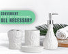 Designer - 4 Piece Bathroom Accessories Set - Ocean Waves Design