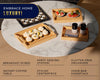 Set of 3 Bamboo Serving Trays – Minimalist Ottoman Trays for Food, Drinks & Home Décor