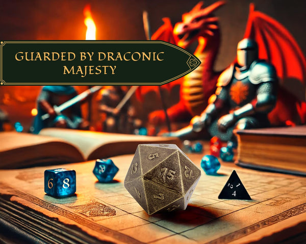 Ancient Gold Cast Iron D20 Dice – Large, Heavy Metal 20-Sided Die for D&D, RPG, Decor & Collectors