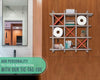 Unique Rustic Tic-Tac-Toe Toilet Paper Holder for Bathroom - Country Modern Toilet Paper Storage