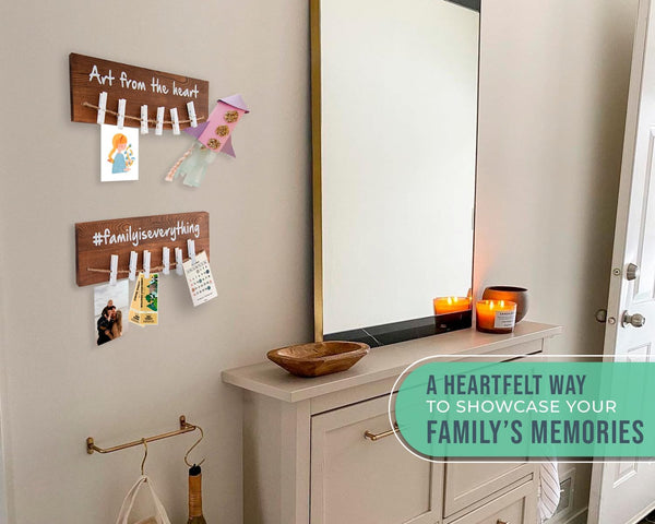 Wall Mount Kids Art Display Rack