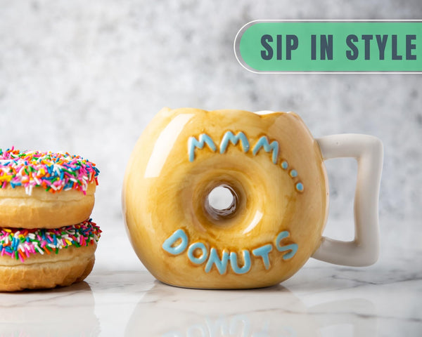 Ceramic Donut Mug- 14oz