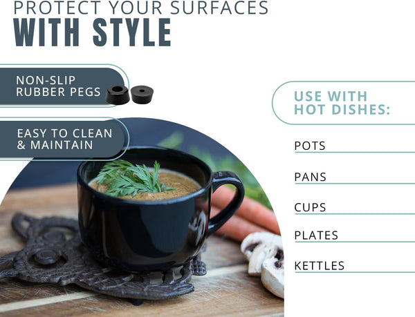 Cast Iron Owl Trivet