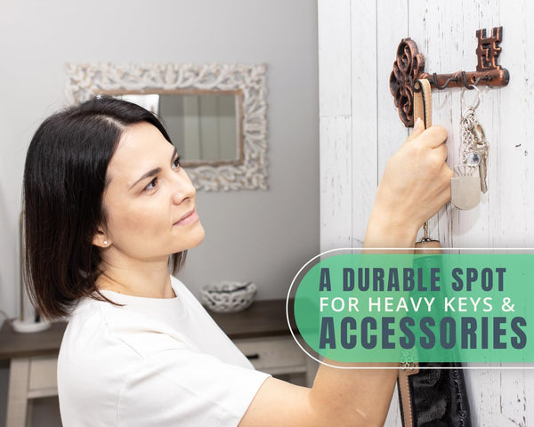 Vintage, Cast Iron Key Holder for Wall