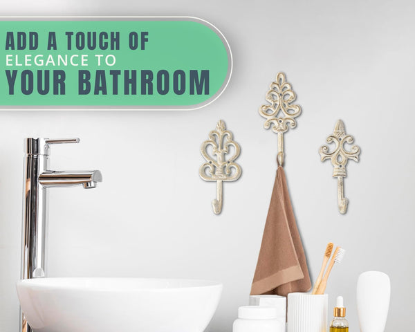 Shabby Chic Cast Iron Decorative Wall Hooks